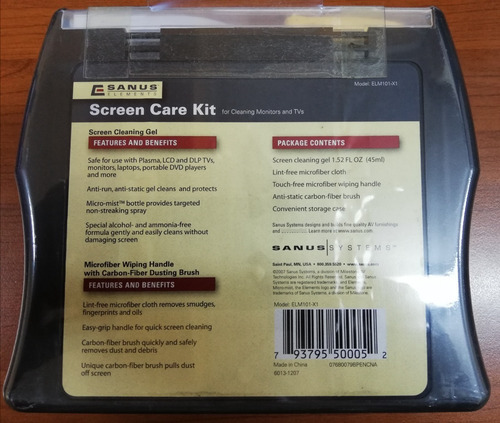 Imagen 2 de 3 de Kit De Limpieza Sanus Liquido, Paño, Cepillo