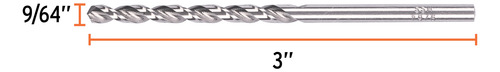 Box 4 Brocas Hss 9/64 Trusilver Para Metal, Truper