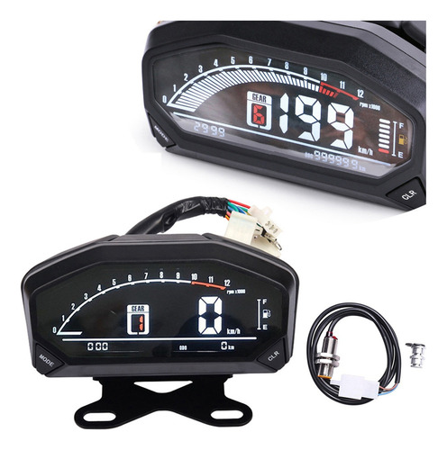 Medidor Digital Universal Con Pantalla Lcd, Velocímetro, Cue