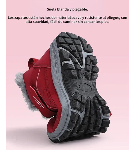 Botas Casuales Hombre Fleece Warm Snow Boots Impermeable