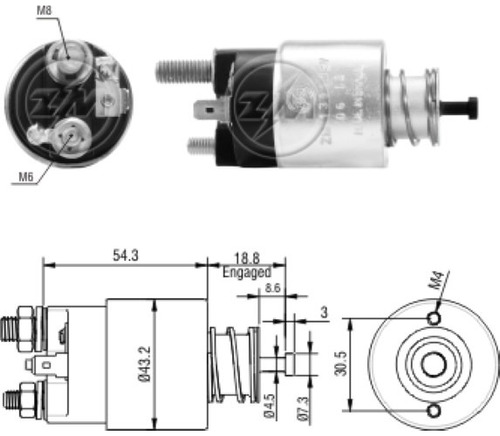 Solenoide Zm1391 Hyundai Accent 1.6 2010 A 2011