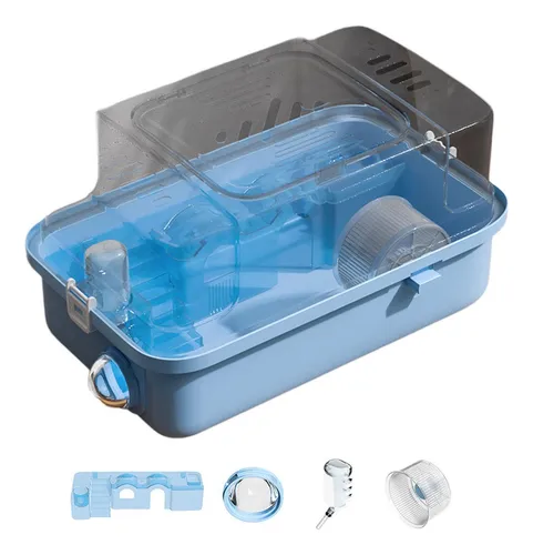 comprar Capas De Hámster De 2 Capas Con Hábitat De Jaula De Azul