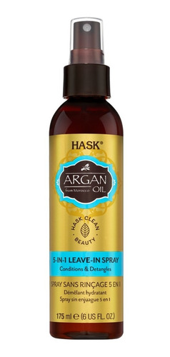 Hask Argan Oil Spray Reparador 5 En 1   175ml Vegano