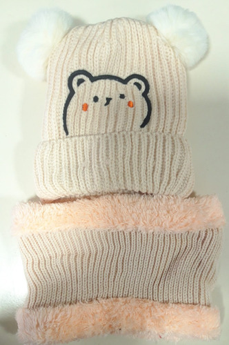 Set Gorro Y Cuello Para Invierno Para Niños 2 Años A 5 Años