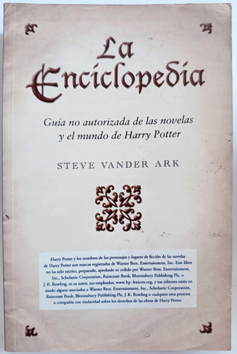 La Enciclopedia Guia No Autorizada Harry Potter Steve Vander