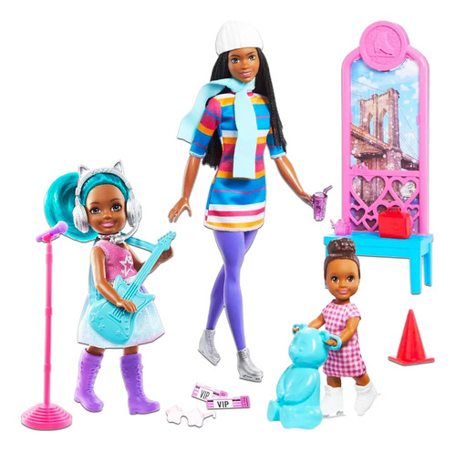 Barbie Sisters Molls Set - Bundle De 3 Muñecas Con Barbie Ch
