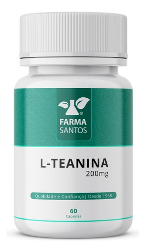 L-teanina 200mg 60 Cápulas Pronta Sabor Sem Sabor