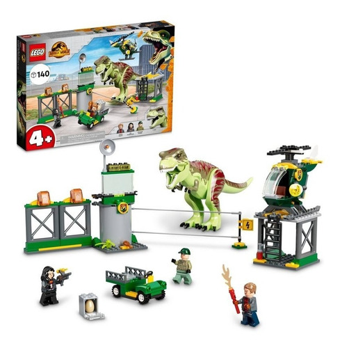 Kit Lego Jurassic World Fuga Del Dinosaurio T. Rex 76944 Cantidad de piezas 140