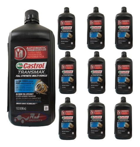 10 Óleo Cambio Auto Castrol Transmax  Tqm Sp3 Dexron Vi 