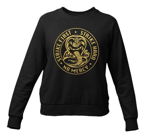 Sudadera De Cuello Redondo Para Mujer Cobra Kai Dorado