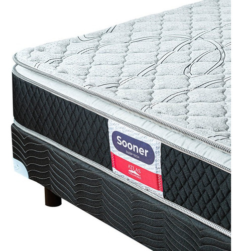Colchón Queen Size Atlas Sooner + Protector + Almohada