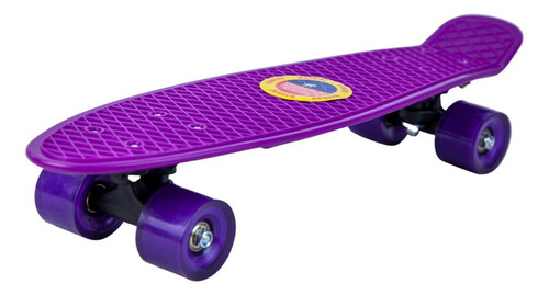 Skate Patineta /longboard De Plastico Y Aluminio Con 4 Rueda