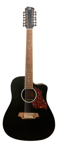 Guitarra Electroacústica Bamboo Ga-4012 12 Cuerdas Negra