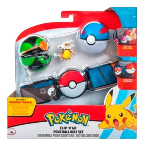 Jazwares Cubone Clip N Go Poke Ball Belt Set Pokemon