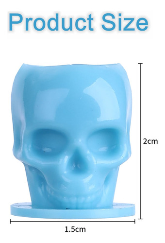 Vasos Desechables Tinta Tatuaje Calavera 4 Colores Mmg