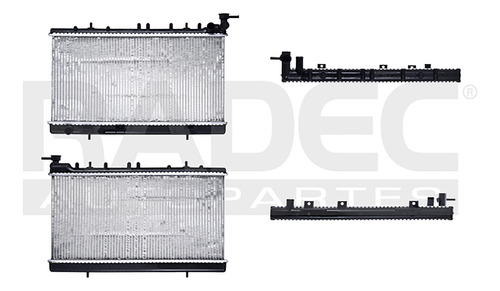 Radiador Sentra 91-00 Std 12 3/5x25 1/2x34mm Alum Sold Valeo