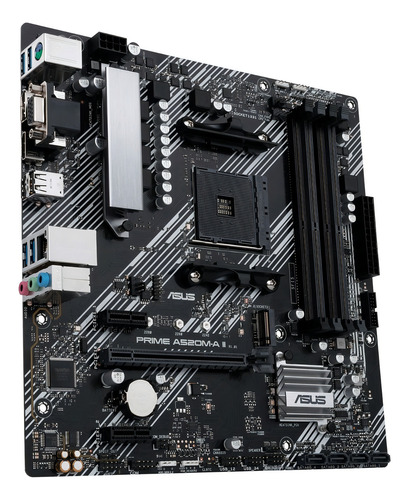 Mother Board Asus Prime A520m-a Ii/csm Ddr4 Am4 Hdmi Vga Dp