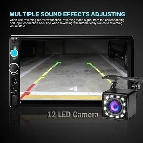 Imagen 3 de 10 de Pantalla Táctil Estéreo Bluetooth De 7 Pulgadas Mirror Link