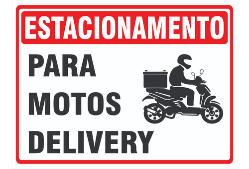 Placa Local Motoboy Entregador Delivery Moto Br