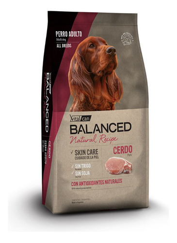 Balanced - Alimento Perro Adulto Natural Recipe Cerdo 3kg