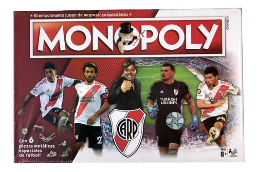 Monopoly De River Plate Oficial Juego De Mesa Hasbro