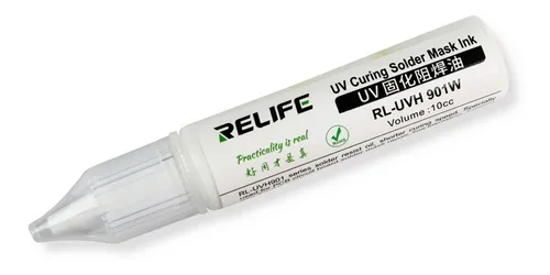 Tinta Uv Pcb Mascara Uv Relife Rl-uvh901w 10cc Branco