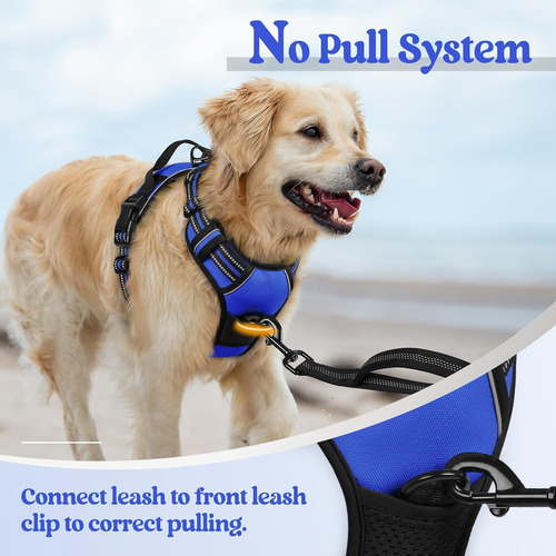 Arnés Para Perros Rabbitgoo No Pull, Ajustable, Con 2 Clips,