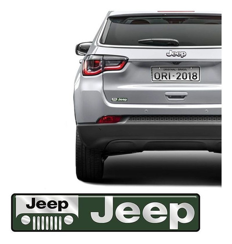 Adesivo Emblema Jeep, Cherokee, Renegade, Compass Resinado