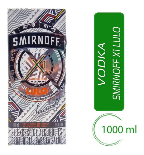 Vodka Smirnoff X1 Lulo Tpack - L a $47500