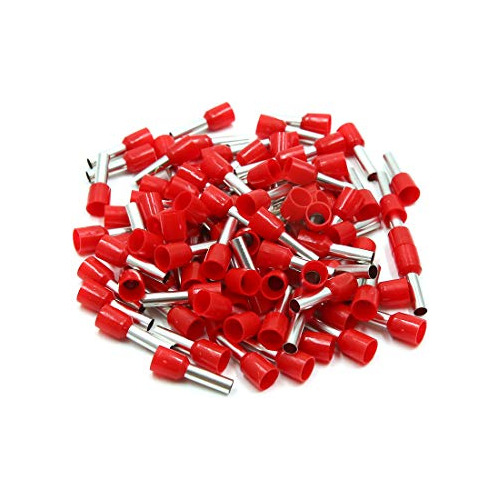 100 Unids Aislado Rojo Cobre Awg 10 Alambre Cable Cable...