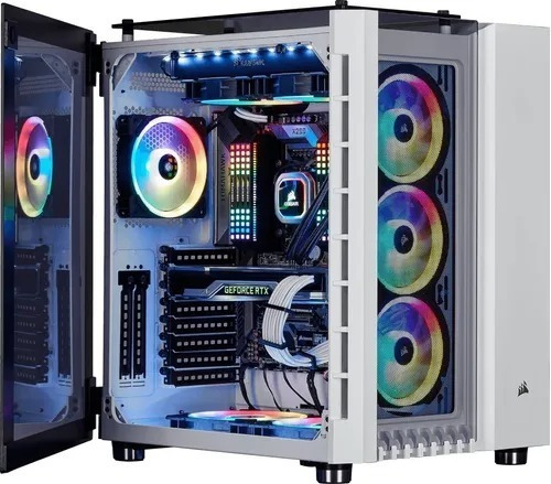 Gabinete Gamer Corsair Crystal 680x Atx Blanco Delta