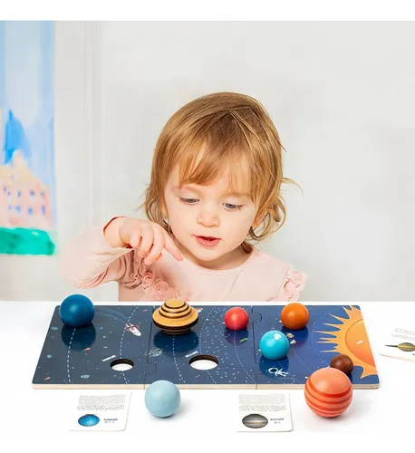 Puzzle Del Sistema Solar De 8 Planetas, Regalo Para Niños