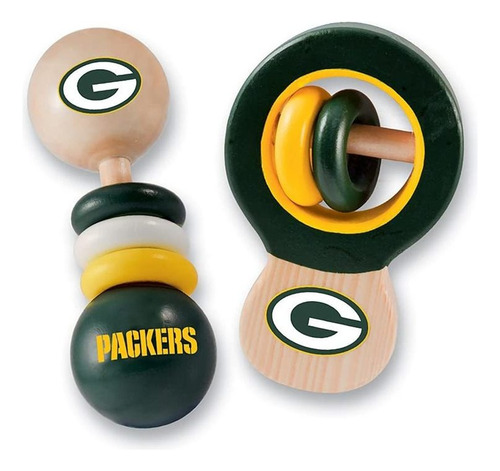 Sonajeros   Bay Packers  Juego De  Para Bebé, Paque Fr80sb