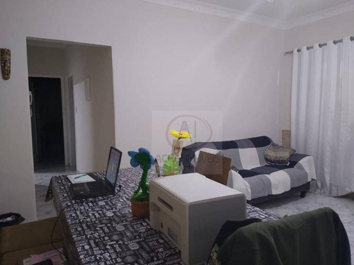 Apartamento Térreo, Com 2 Dormitórios , 1 Wc Vaga Demarcada, À Venda, 66 M² Por R$ 320.000 - Marapé - Santos/sp - Ap10541