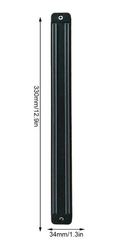 Imagen 3 de 7 de Imán Porta Cuchillos Barra Magnética 33 Cm Cocina