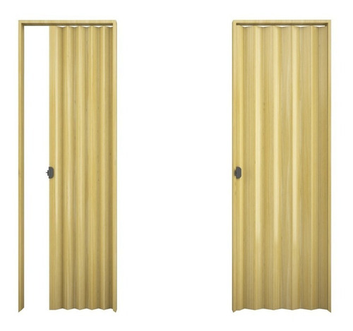 Puertas Plegables Pvc Madera Natural 1.00 X 2.10