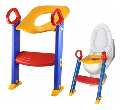 Assento Redutor Infantil Com Escada Para Vaso Sanitário C/nf