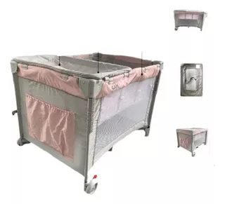 Cuna Para Bebe Colecho Nuevos Y Tul Color Rosa