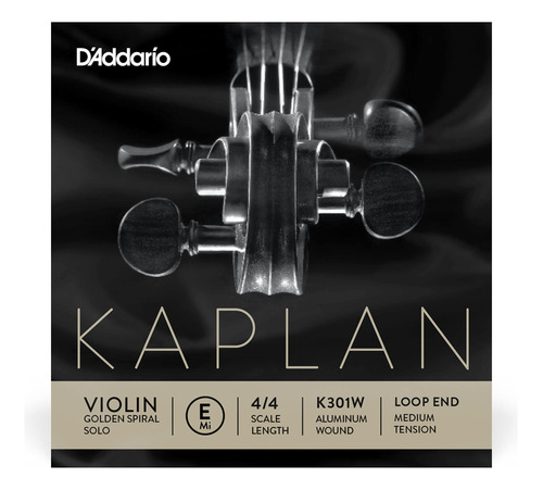 D'addario Kaplan Dorado Espiral Solo Loop End Violin Cadena