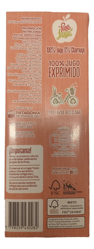 Jugo De Manzana Kissabel Exprimido Pura Frutta Sin Tacc 1 L