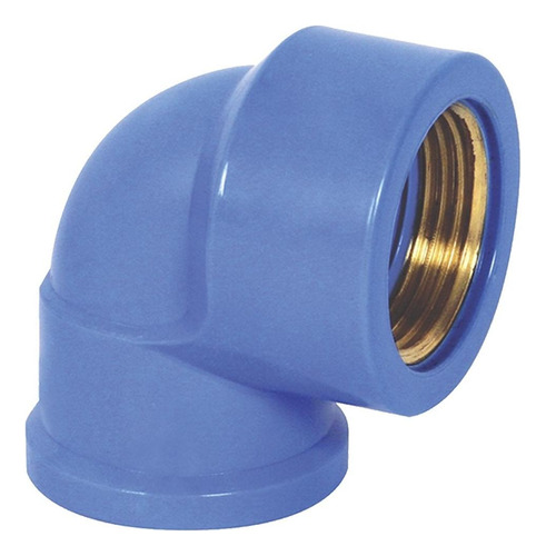 Joelho Azul Com Bucha Latao Krona 20mm X 1/2  - Kit C/20 Pec