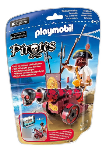 Playmobil Cañon Interactivo Rojo Con Bucanero