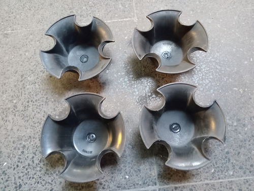 Excelentes Centros De Llanta Originales Vectra Opel Corsa!!! Negro (Usado)