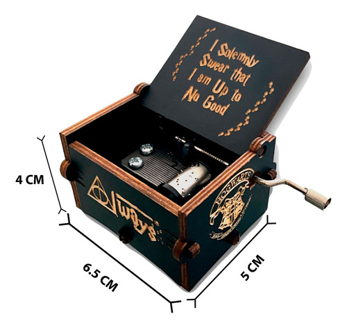 Caja Musical Harry Potter Collar + Pulsera Snitch