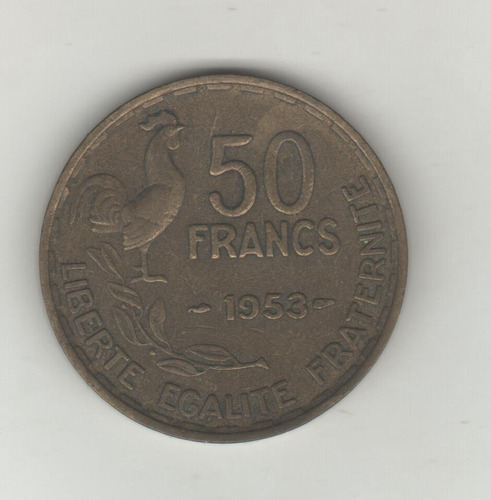 Francia Moneda De 50 Francos Año 1953 Km 918.1 - Xf