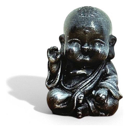 Buda Monje Bebé Meditación 8 Cm Decoración Almabuddha Mano Arriba