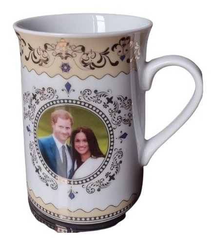 Decoracion Jarro Mug Boda Harry Meghan Duques Sussex Sellado