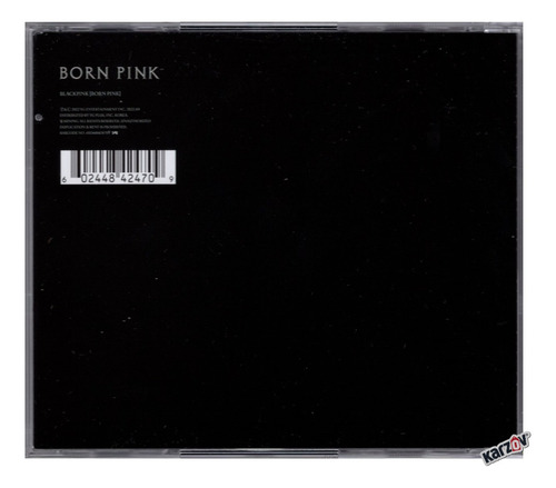 Blackpink Born Pink - Disco Cd