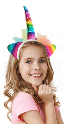 Diadema Cuerno Unicornio Disfraz Fiesta Princesa Pride Gay