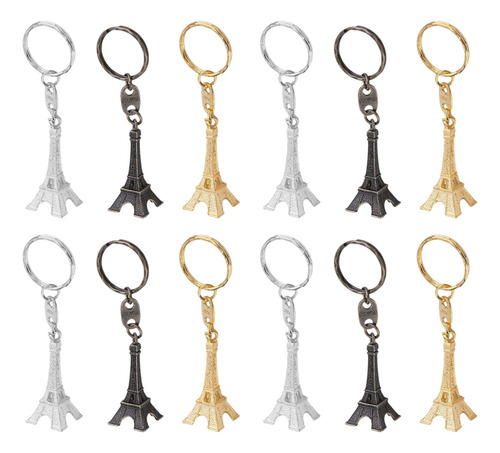 12pçs Mini Chaveiro Modelo Paris, Lembranças Francesas,
